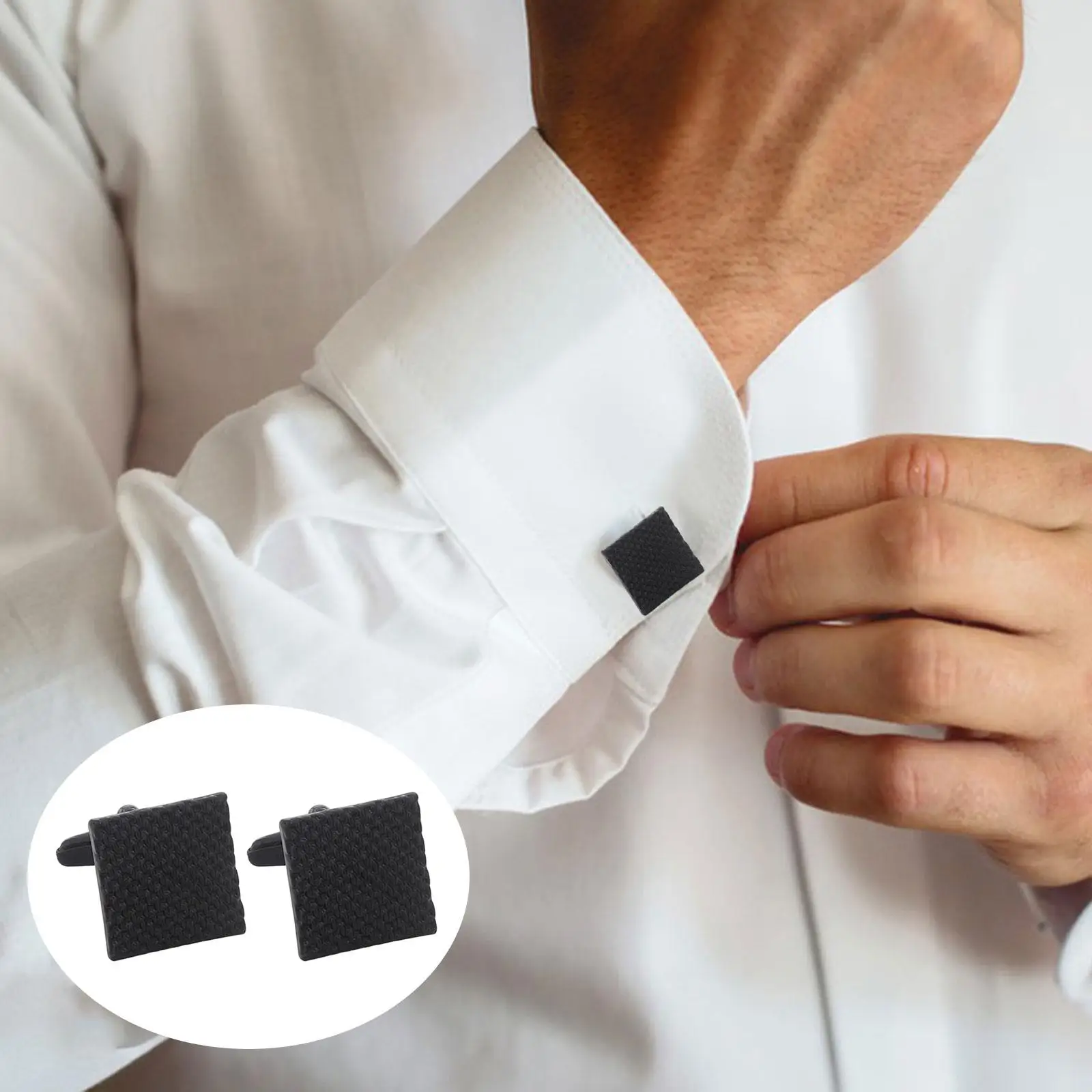 2Pcs Mens Cufflinks Classic Cufflinks Cuff Links Fashion Jewelry Accessory Dad