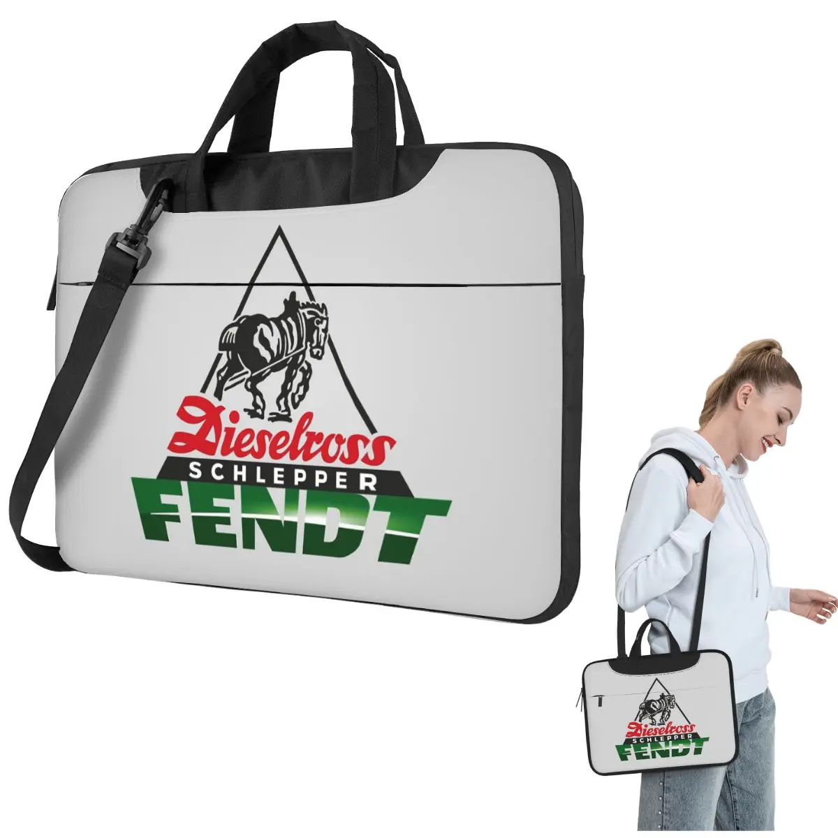 

German Tractors Fendt Laptop Bag Shockproof Case Computer Bag 13 14 15.6 Inch Crossbody Notebook Pouch For Macbook Pro Air