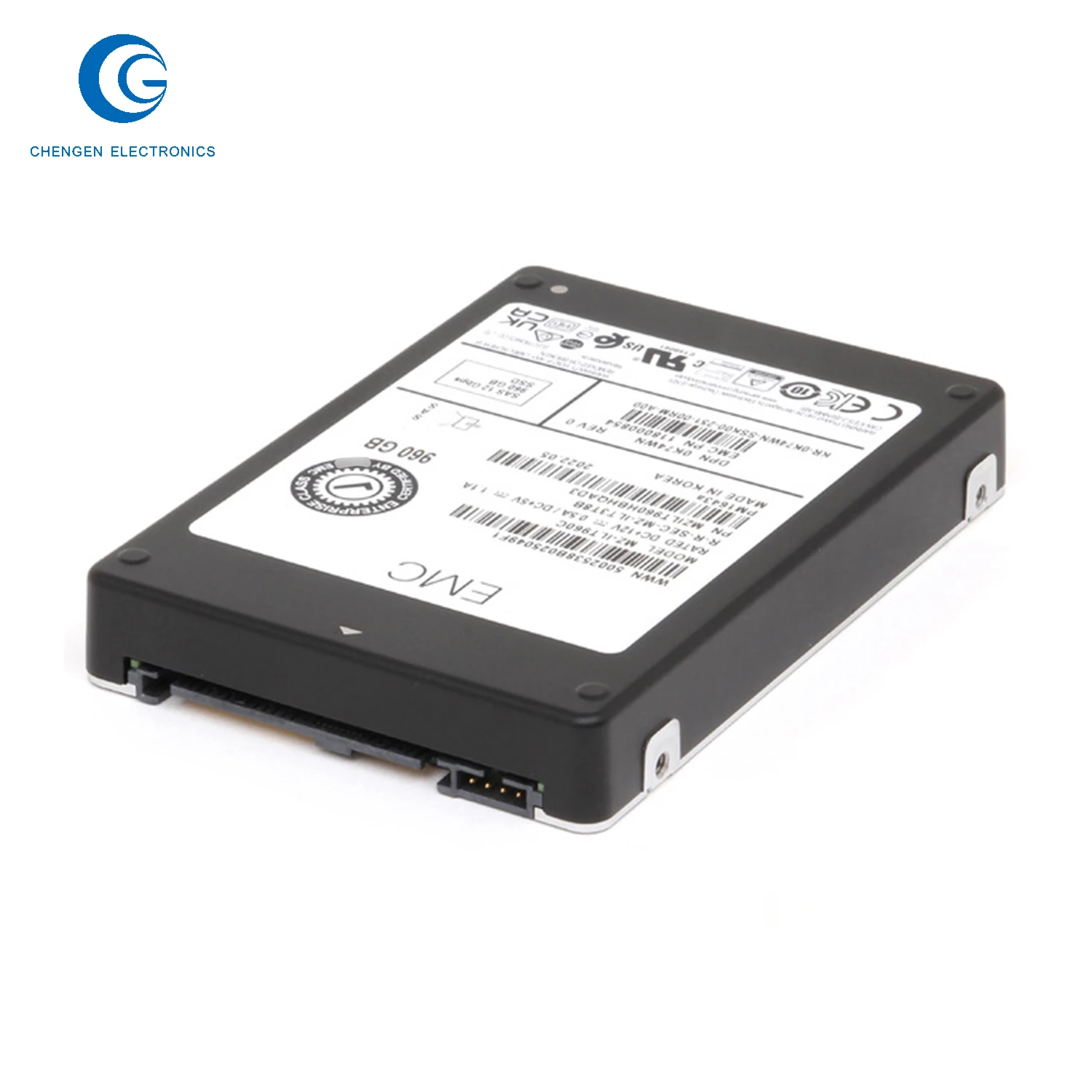 2pcs0K74Wn / K74Wn 960Gb Multi-Level Cell Sas 1Gb/S Read Intensive .5-Inch Solid State Drive