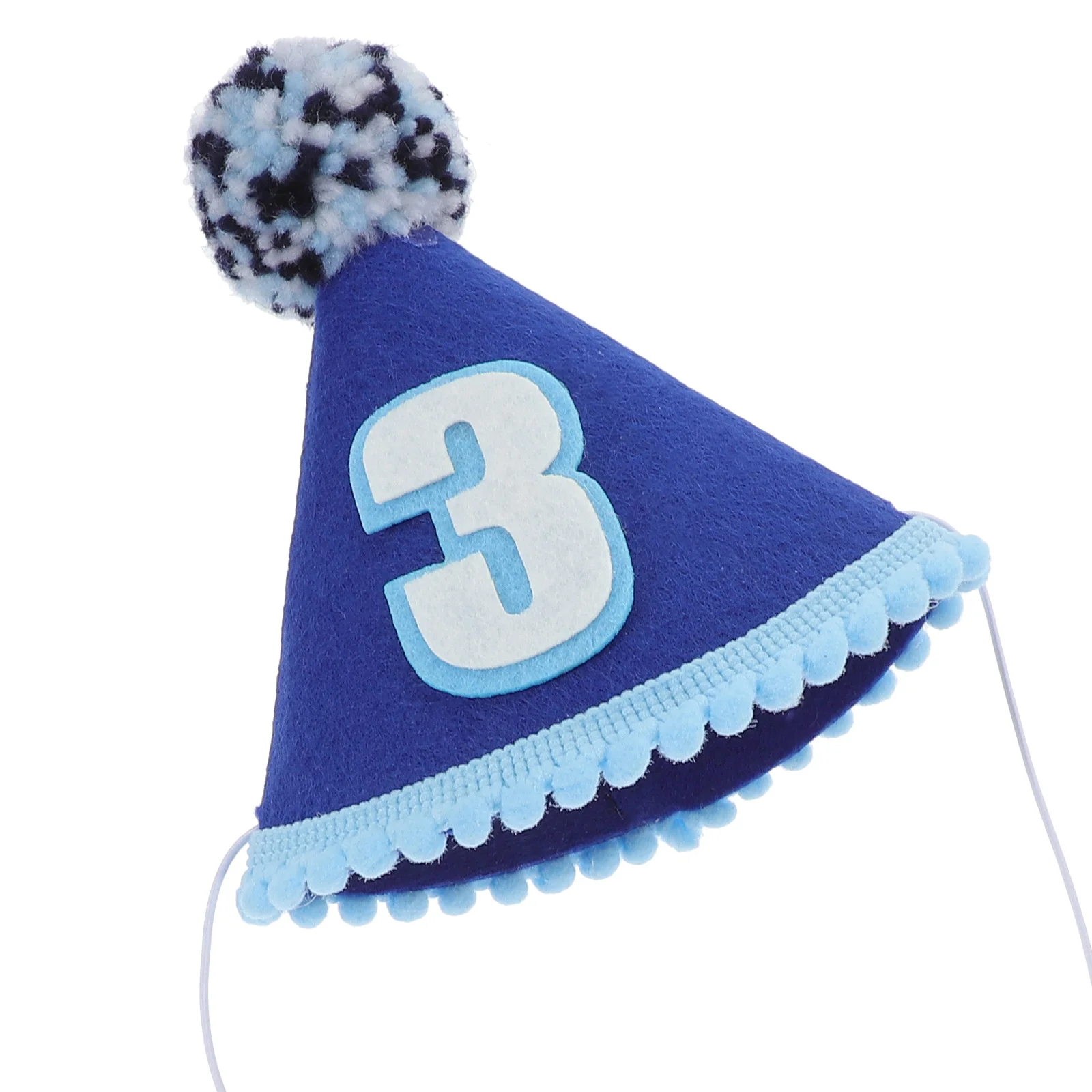 

Baby Birthday Party Hat Toddler 3Rd Birthday Cone Headdress Decorative Lightweight Photo Prop Party Headwear for Kids