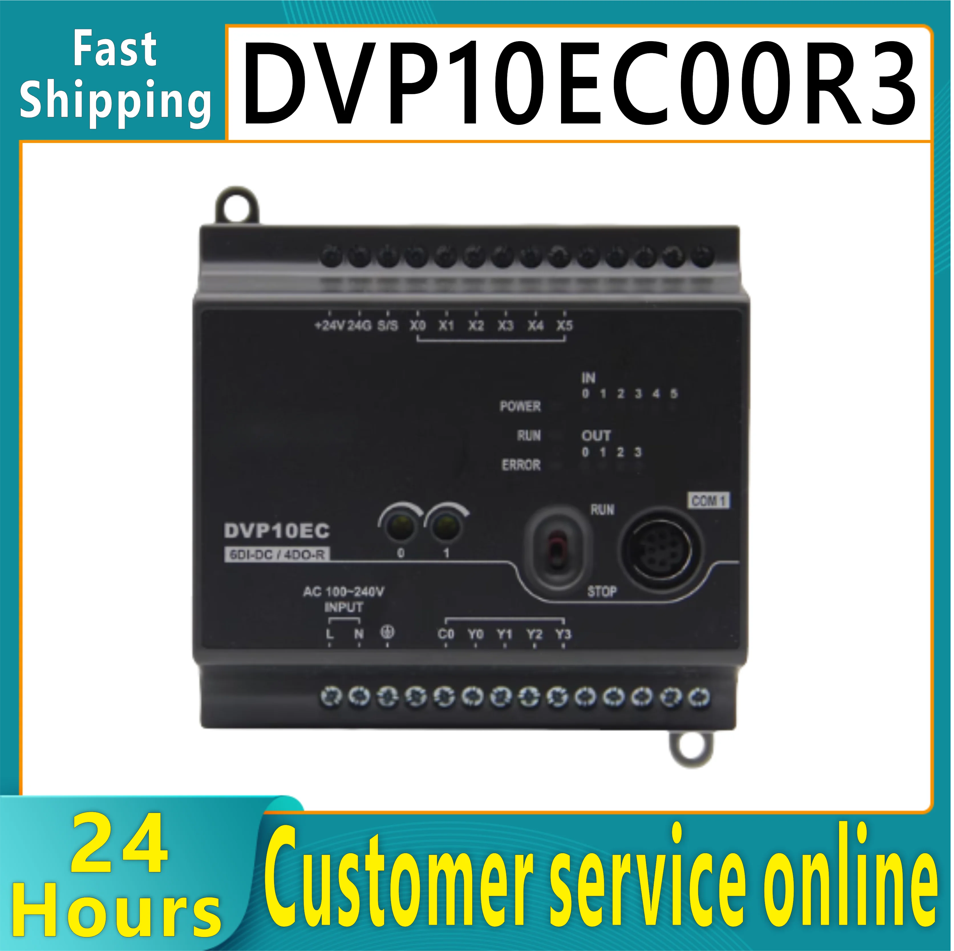 

New original EC3 DVP10EC00R3/T3 series DVP14EC00T3 R3 DVP10ECDVP14EC DVP16EC DVP20EC DVP24EC R3 T3 DVP-24EC00T3 PLC module