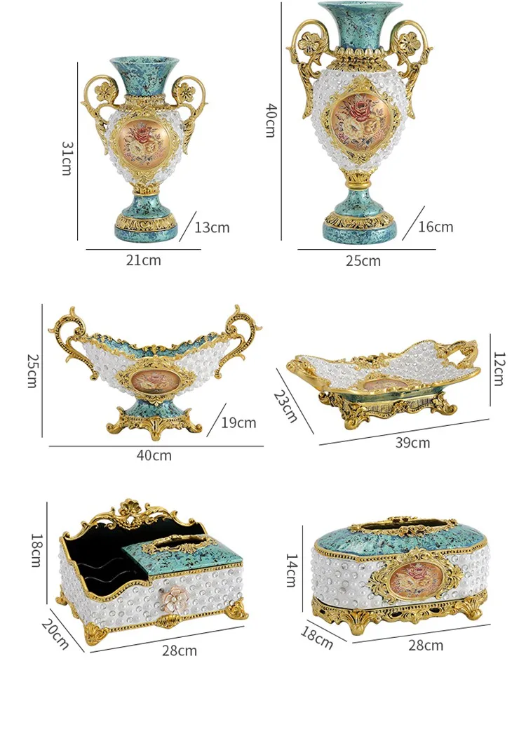 European-style vase, high-end living room flower arrangement vessel, home decor, dining table, European creative entryway decora