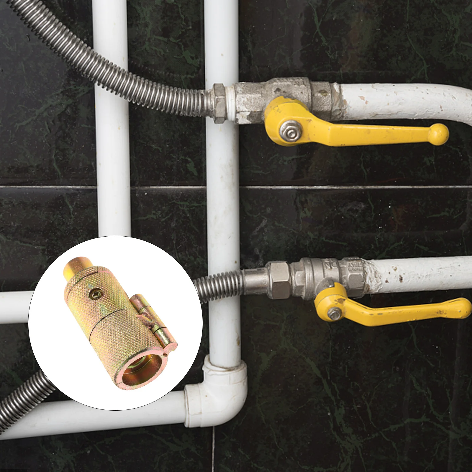 صانع واجهة منفاخ مموج 3/8 بوصة من الفولاذ الكربوني أداة فم مسطحة لمعالجة منفاخ تثبيت الأنابيب المرنة #2