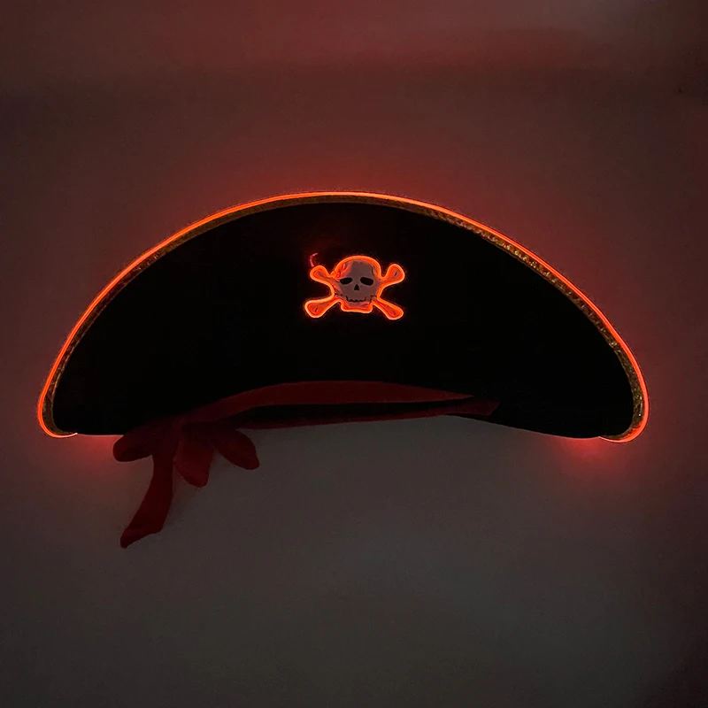 LED Light-Up Pirate Hat & Party Mask – detail image 28