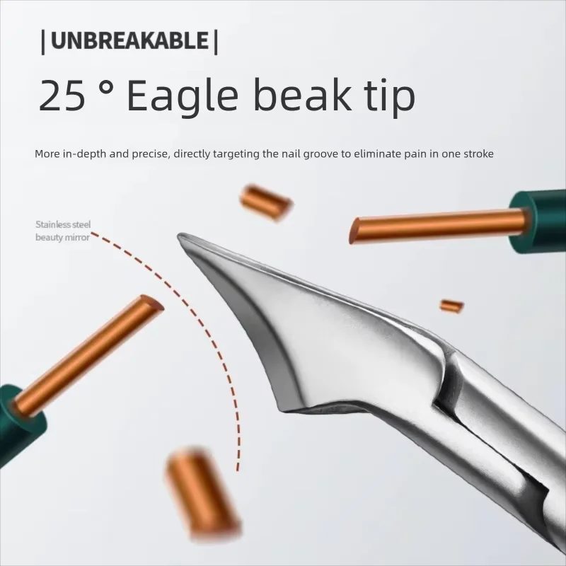 Bull Horn Pliers Manicure Fingernail Toenail Cuticle Nipper Dead Skin Remover Trimming Nail Clipper Feet Scissor Stainless Steel