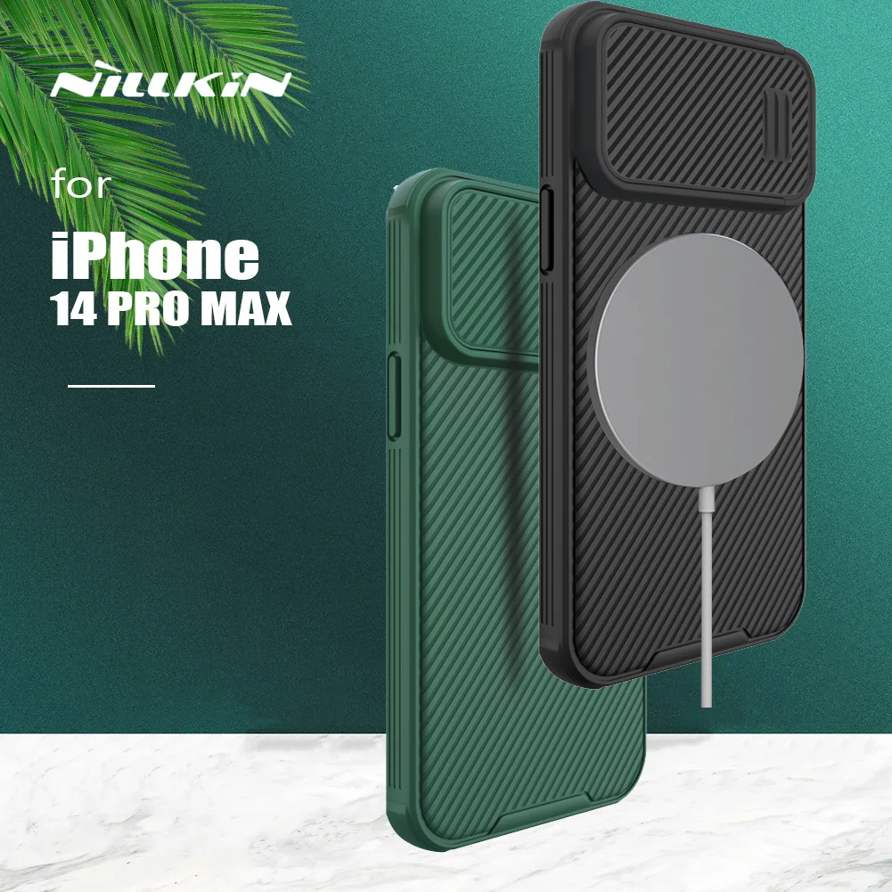 

Чехол для iPhone 14 Pro Max Nillkin Camshield S Slide Camera Case для Magsafe Магнитный чехол для объектива конфиденциальности для iPhone 14 Pro Max