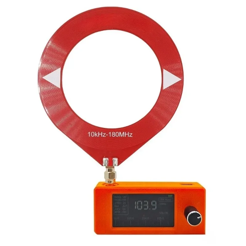 Pocket Mini SI4732 Portable Radio FM/AM/LSB/USB1.9 Inch Screen Donut Loop Antenna