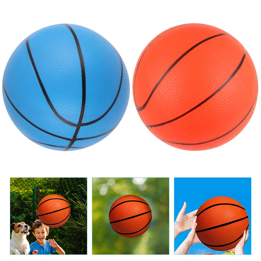 2-teiliges Basketballspielzeug für draußen, Spielzeug, drinnen, Elastizität, für Kinder, Kunststoff, für Kleinkinder