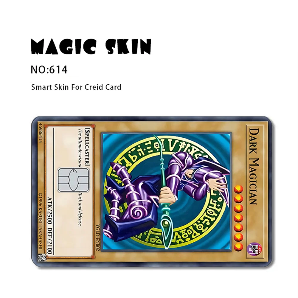 Anime Yu-Gi-Oh! Matte Folien-Skin-Cover-Aufkleber für Debit- und Kreditkarten, Bankkarten, kleine Chip-Geschenke, Spielzeug
