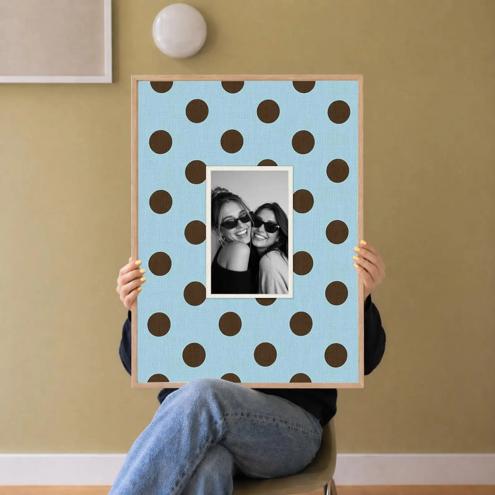 Custom Photo Canvas Print Personalized Unframed Wall Art for Friends, Poster for Living Room Decor & Birthday Memory Gift
