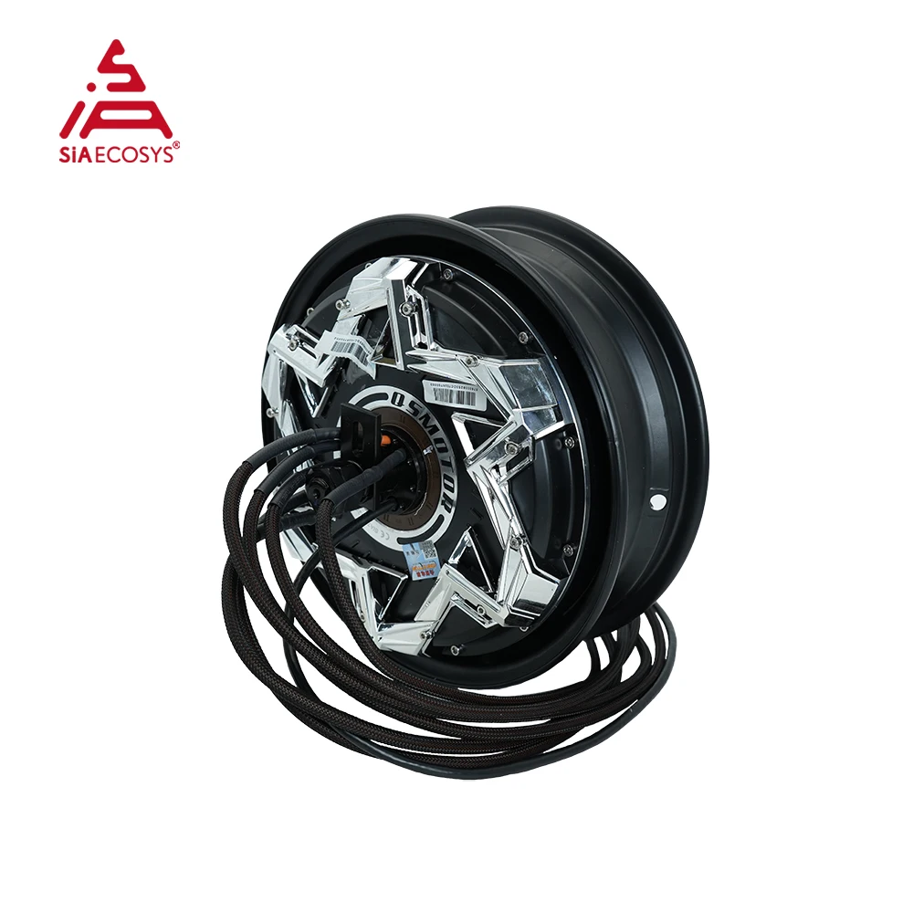 QS Motor 12*3.5inch 70H V4 12000W 72V BLDC Double Axle IP65 Waterproof Hub Motor New Condition Wind Racing Edition For Electric