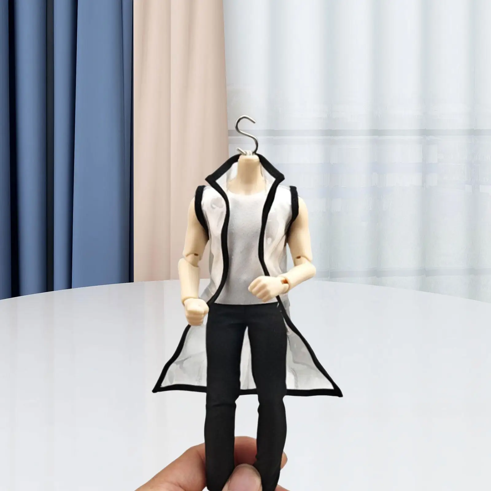 

Модель плаща-жилета, легко носить, легкий, профессиональный, портативный, прочный, прозрачный, аксессуар для фигурки, женская одежда для 1/12