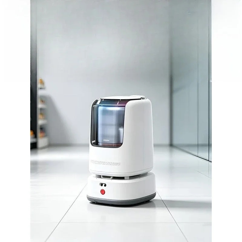 Intelligent delivery robot, Home Inn Jinjiang Hotel delivery takeaway delivery express self-service elevator robot,