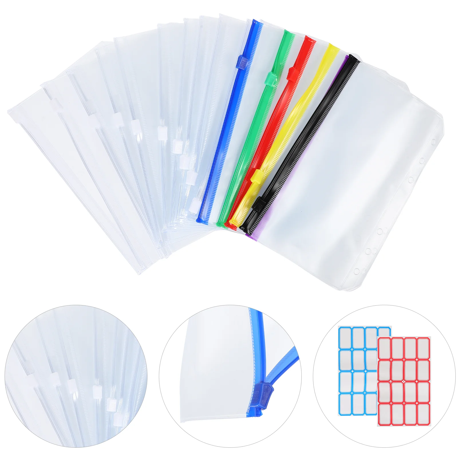 

Сумка для хранения книги, карман для переплета, прозрачная бюджетная вставка на молнии, многофункциональные сменные многофункциональные вставки для книг