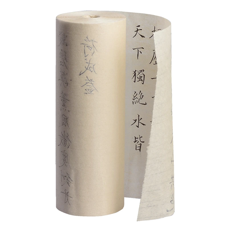 

Thin Cicada Wing Papier Long Roll Half Ripe Xuan Paper Semi Transparent Copy Sutra Students Brush Calligraphy Special Rice Paper