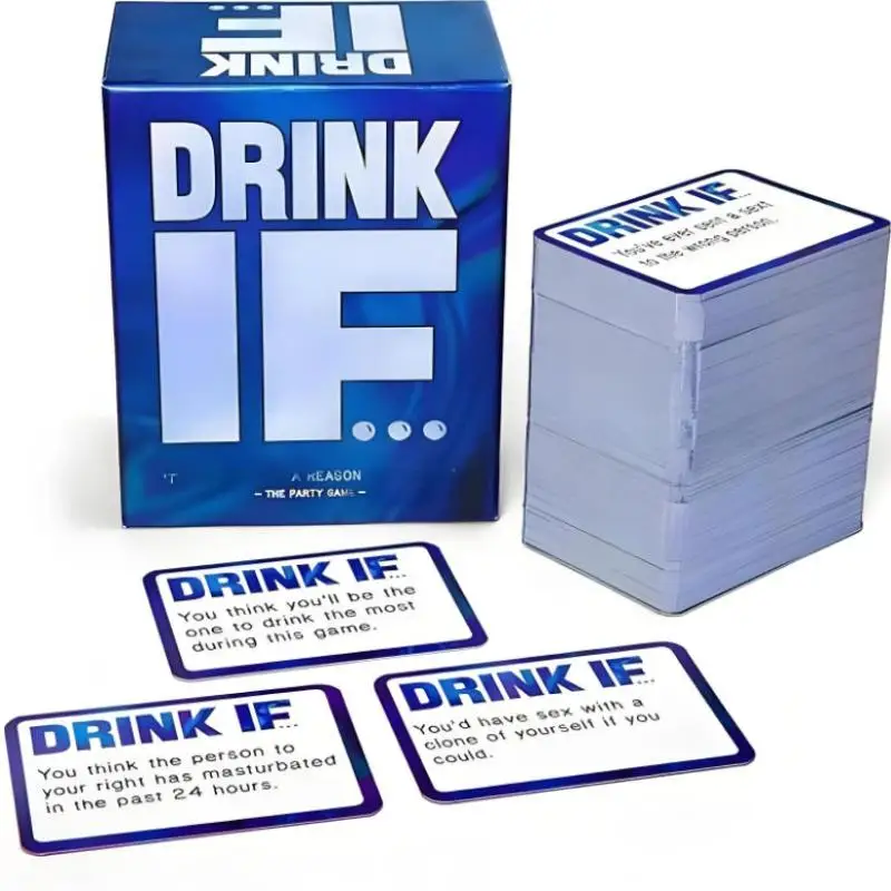 Beber si... Hilarante tarjeta de juego para beber para adultos para situaciones picantes, dioses y preguntas frecuentes para juegos, noches, juego de fiesta, regalo