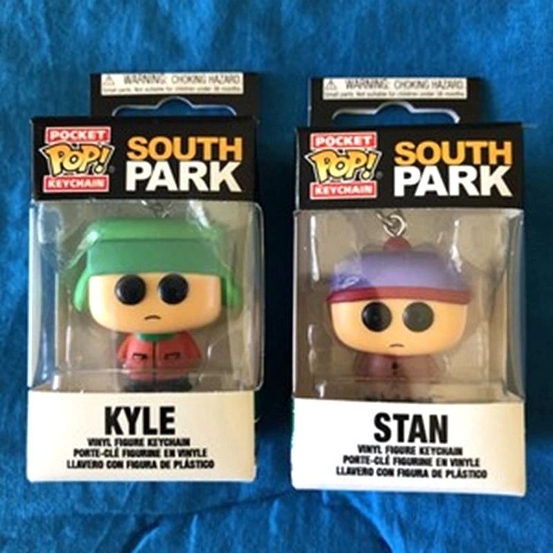 FUNKO Pocket Pop Keychains South Park ZOMBIE KENNY MYSTERION Stan with box Keychain Action Figure Toy Decoration Gift - view 5
