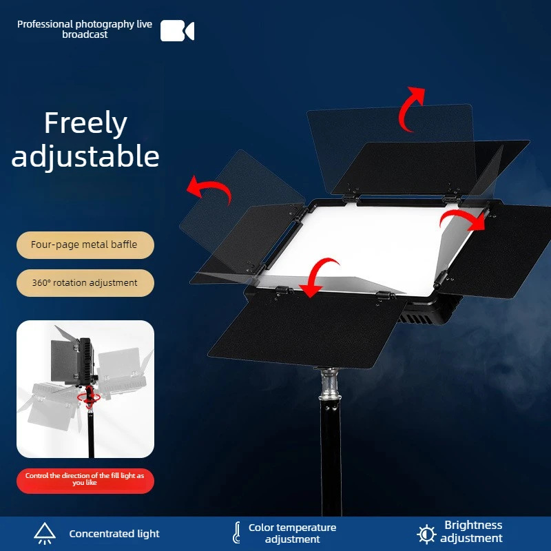 Portable RGB LED Fill Light Colorful Photography Lighting Outdoor Shooting LED Video Panel Lamp