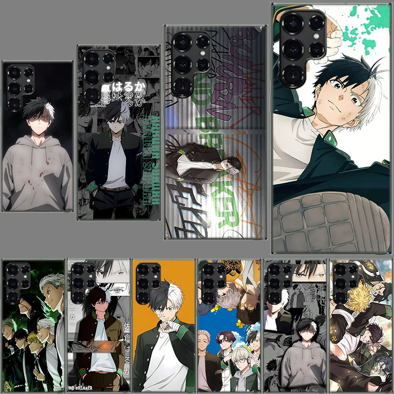Anime Wind Breaker Sakura Phone Case For Samsung Galaxy S24 S23 S21 S20 FE S22 S26 Ultra S25 Edge S10 Plus Cover Clear TPU