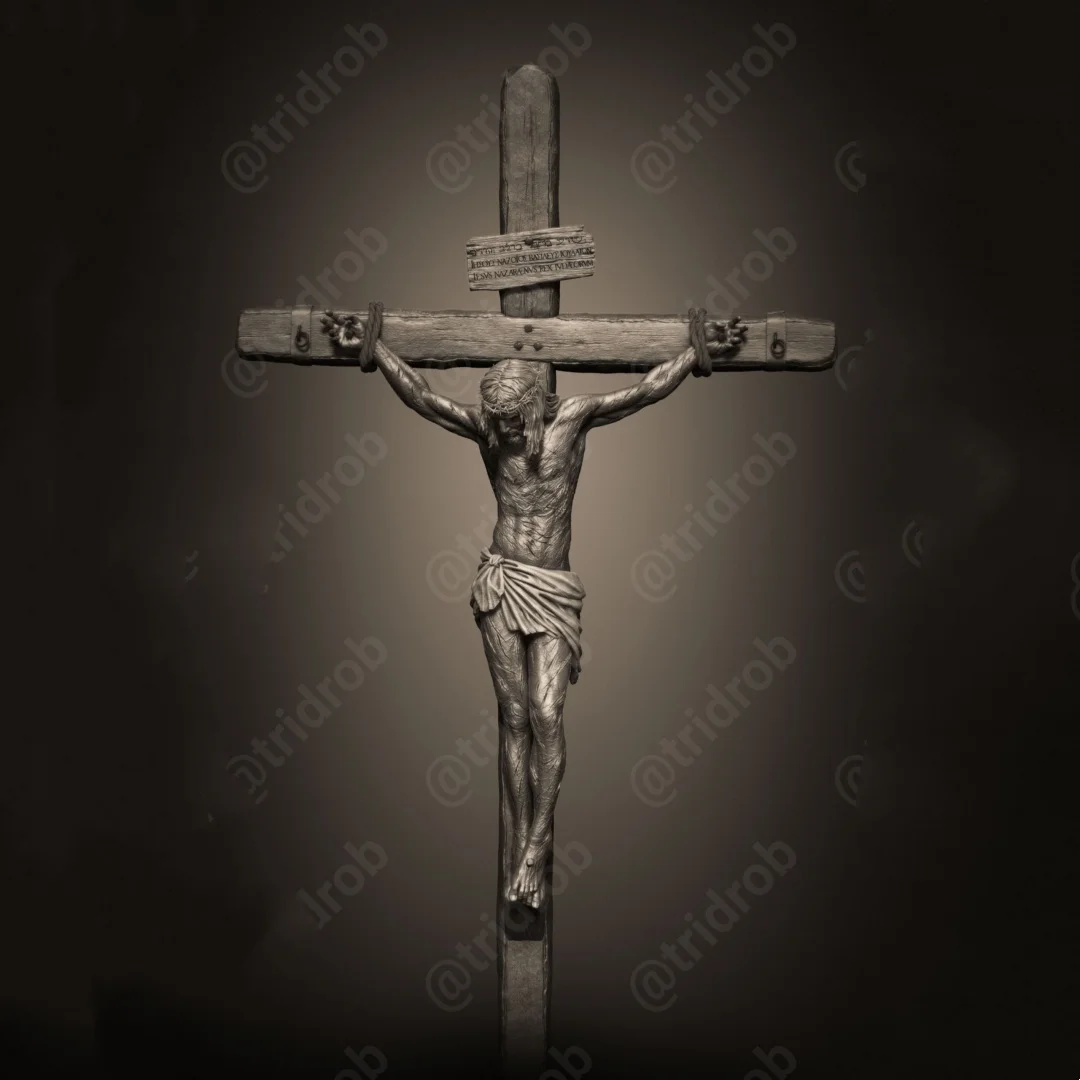 

На кресте The Suffering People Фигурка из смолы «сделай сам», масштаб 1/24, 75 мм, комплект моделей из смолы, разобранная и неокрашенная игрушка-скульптура