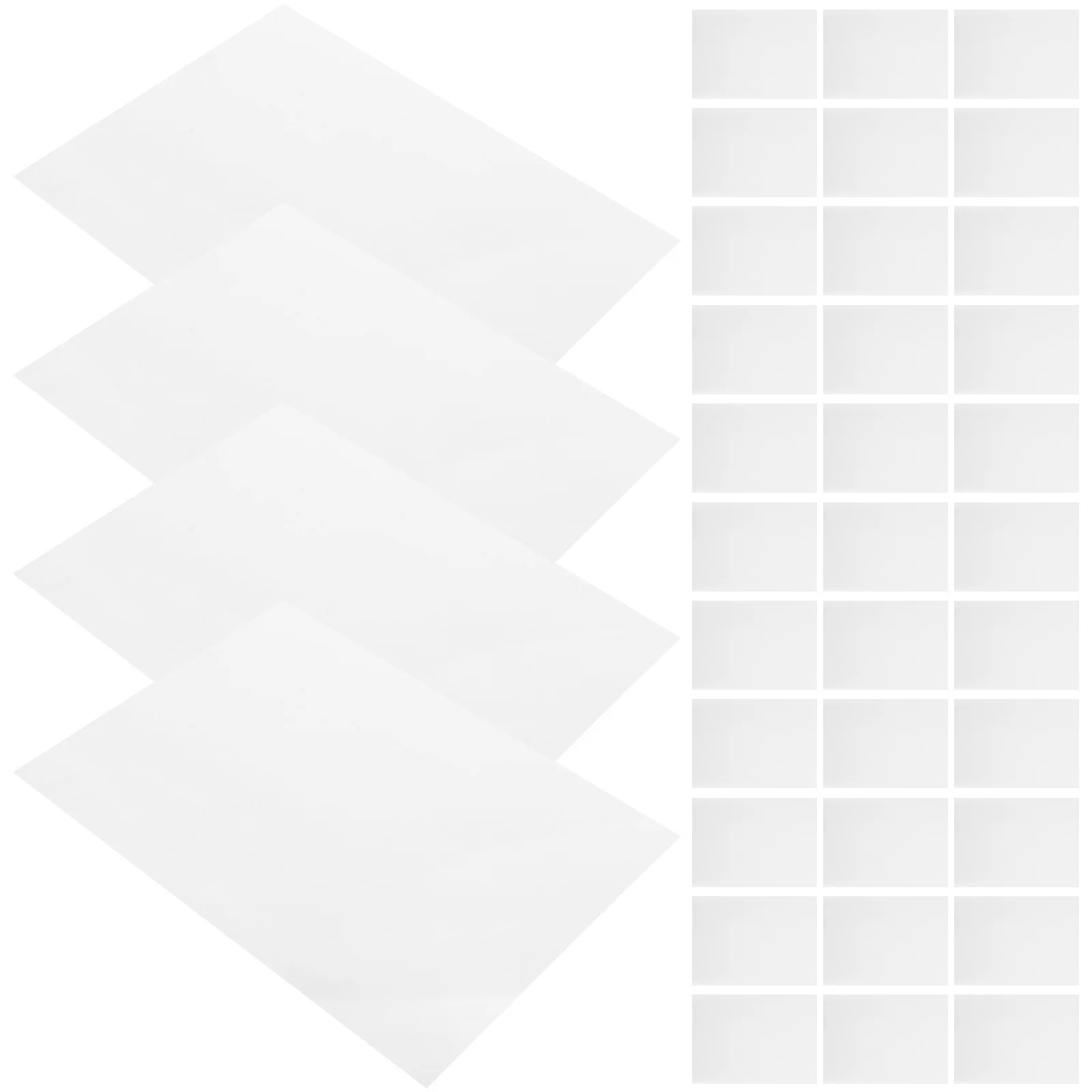 

100 Sheets Clear Tracing Paper for Photo Printing Transparent Printer Sticker Copy Label Craft Letter Sheet White Generic