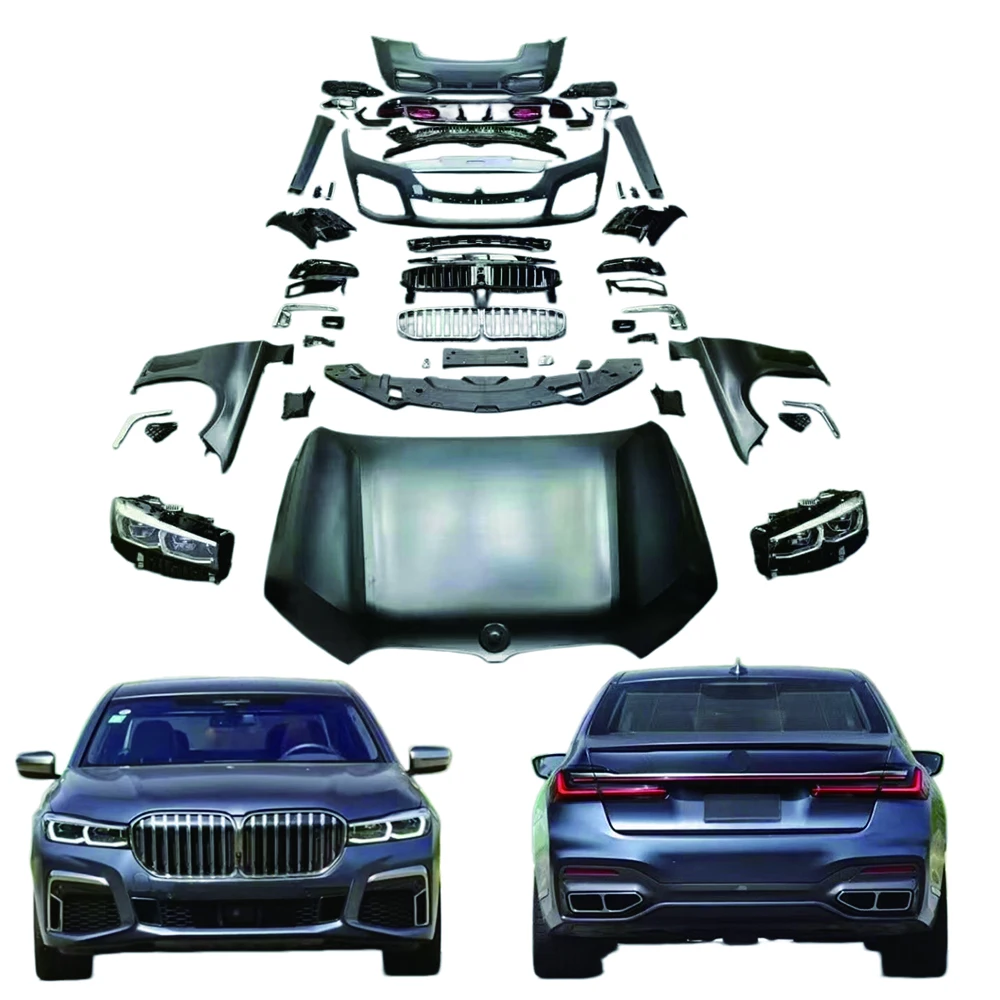 Complete OEM Facelift Conversion & Custom BuildFor 7 Series G11 G12 Old To New 2021 Facelift Body Kit With Headlights & Taillig