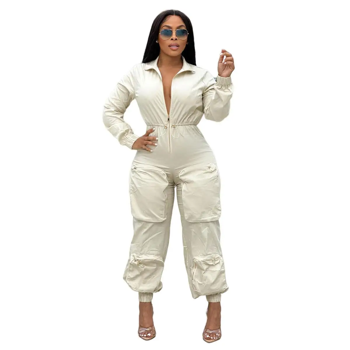 

Спецодежда с низкой талией, комбинезон, облегающие длинные брюки, ультратонкая ткань, женская трансграничная независимая станция, одежда