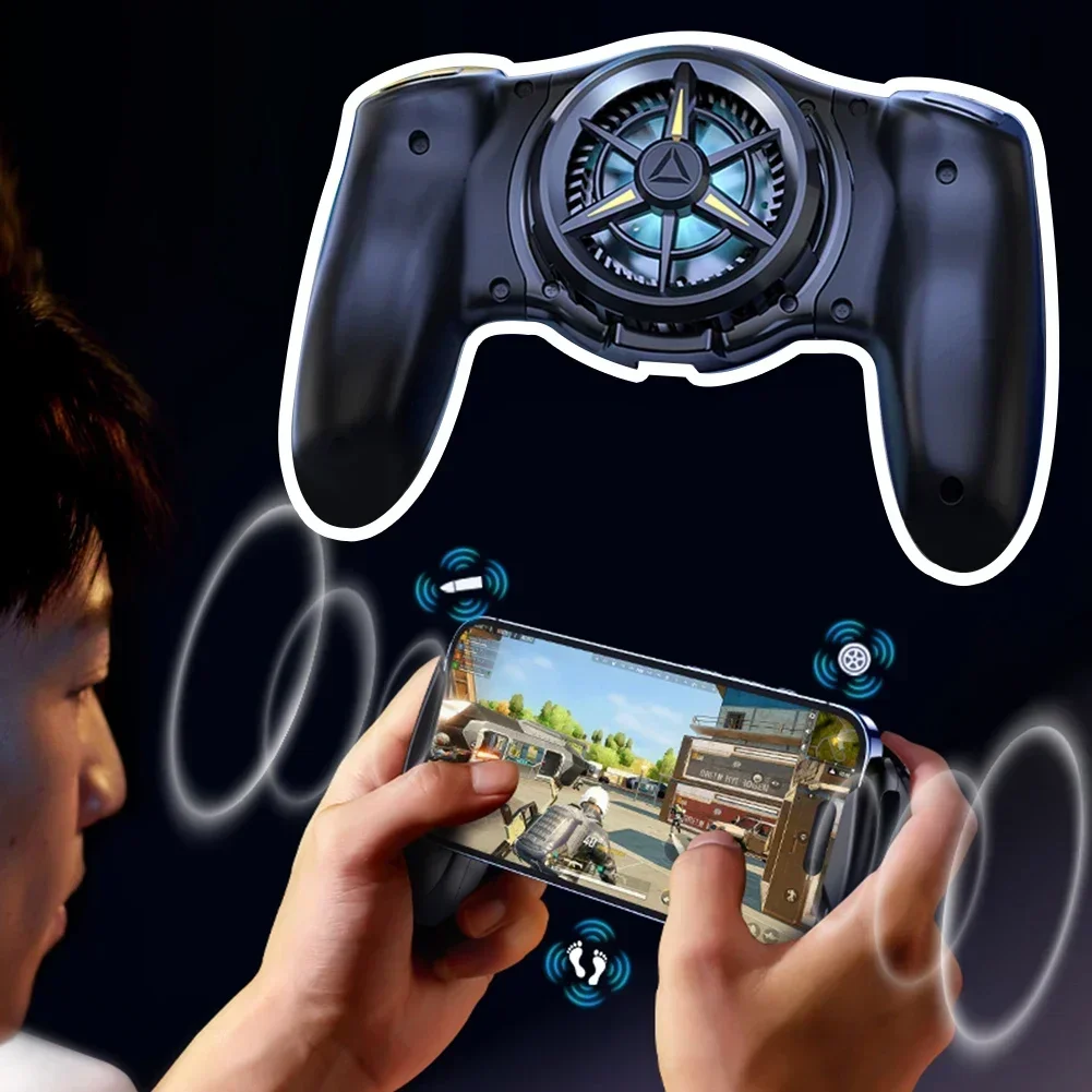 For Switch/iPhone/Android Mobile Gaming Controller with Semiconductor Cooling Fan Phone Controller Joystick Mobile Gamepad