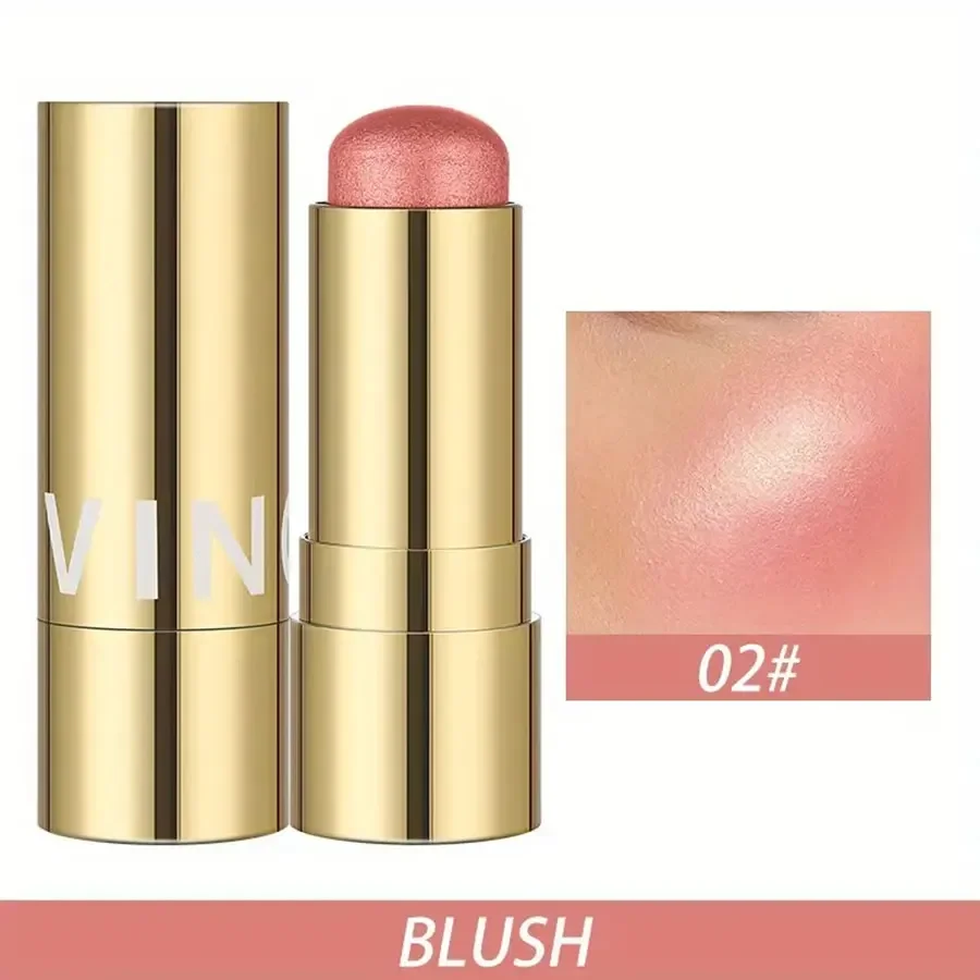 Rouge Cheeks Contouring Cosmetics Blush Stick Waterproof Blusher Brightening makeup liquid blush face   peach  makeup korean