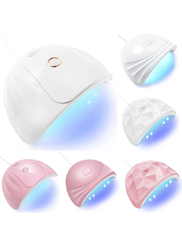 88W UV Nail Curing Lamp For Gel USB Nail Phototherapy Machine For Home Salon Small Size Timer Setting Portable 18 LED Lamp