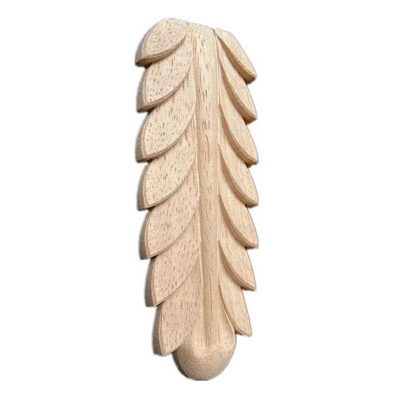 Natural Oak Wood Carved Applique Furniture Decorative Wall Stud Miniatures Model Decoration Accessories Home Decor