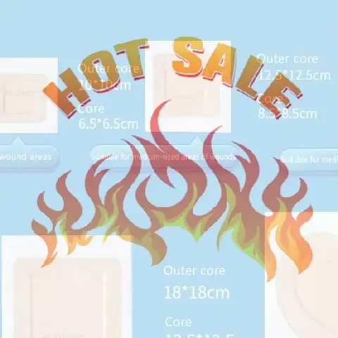 5 أحجام رغوة خلع الملابس مع الحدود ضغط السرعة التصحيح لاصق معقمة مقاوم للماء تضميد الجروح ضمادة طريح الفراش المرضى #1