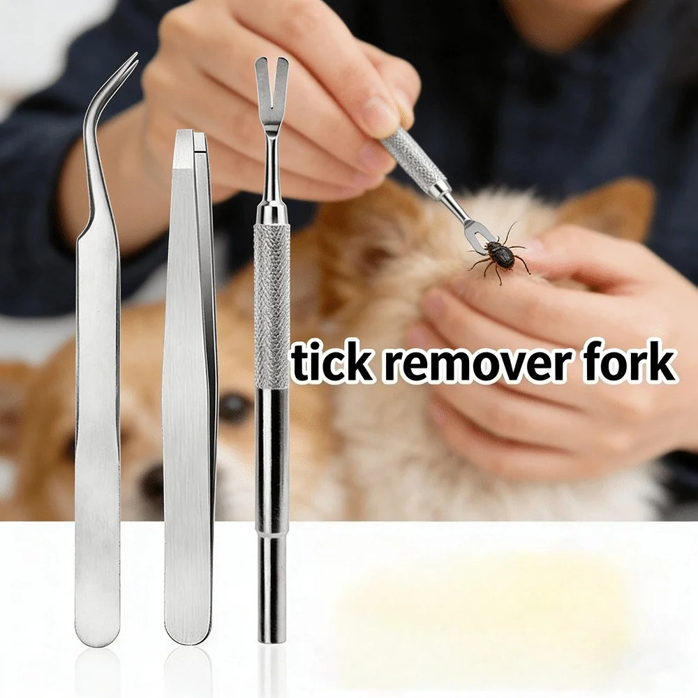 

1/3pcs Professional Stainless Steel Pet Grooming Kit Flea Removal Comb Portable Washable Home Outdoor Daily Pet Care Supplies