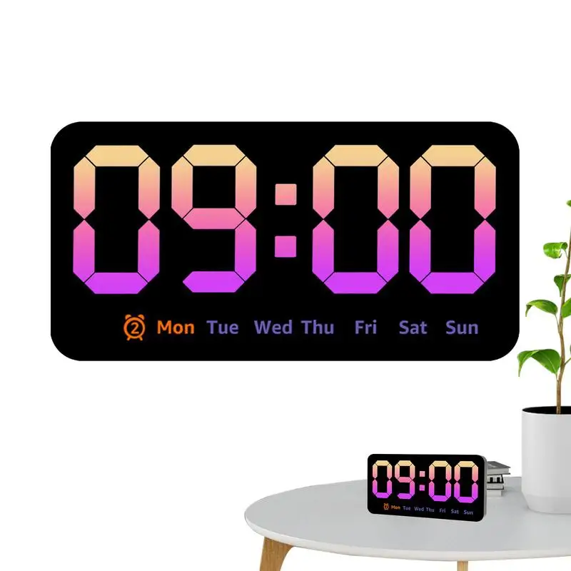 Bedroom Alarm Clock Bedside Clock Electric Digital Clock Bedroom Clock With Temperature Display Battery Operated Loud Alarm