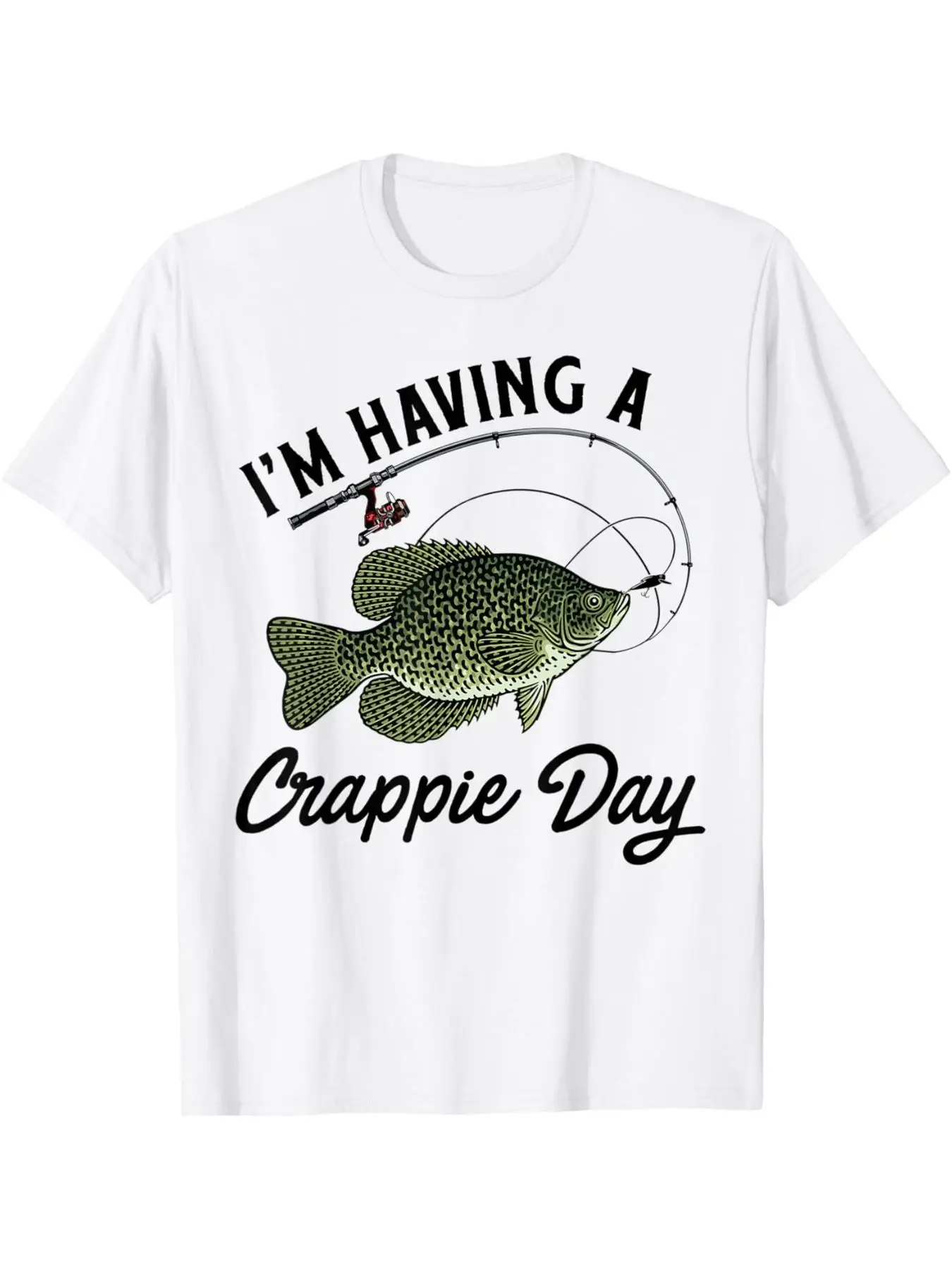 Men's Fishing T-Shirt, Fishing Gift, Crew Neck, Vivid Fish Design, Breathable Casual All-Season Wear for Outdoor Enthusiasts