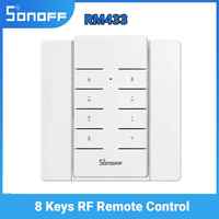 SONOFF RM433 R2 Remote Control Multifunctional 8 Keys Custom 433 MHz RF Remote Controller Works With SONOFF RF/4CH Smart Home