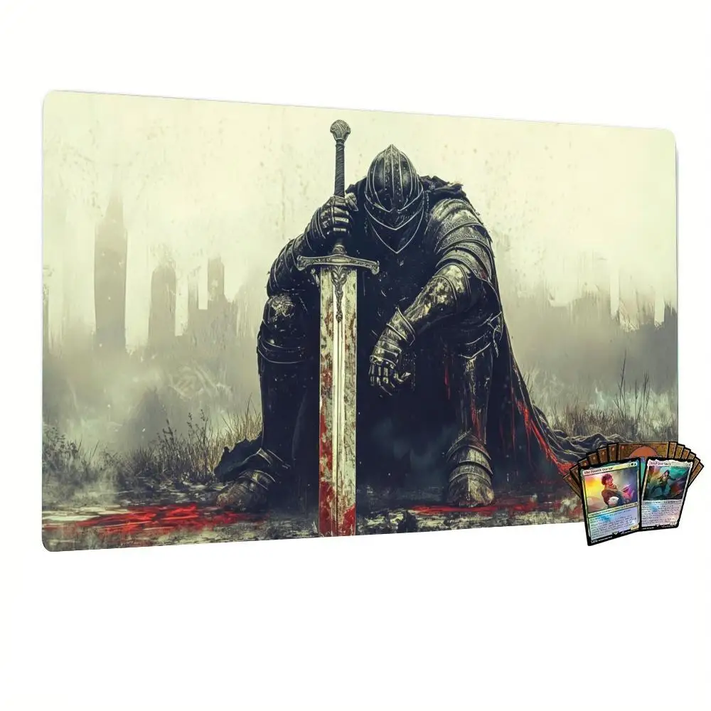 Mouse Pads Fallen Giant Knight With Broken Sword Table Mat For Laptop Office Desktop Games Playmat