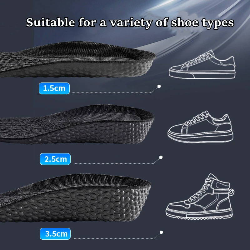 Height Increase Templates Sports Shock Absorption Insoles for Feet Deodorant Orthopedic Insole for Shoes Men Women Shoe Sole