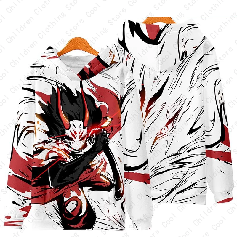 

Japanese Game Ninja Must Die 3 Graphic Tracksuit Cute Cartoon 3D Print Hoodies For Men Harajuku Kids Pulloves Sweatshirts Tops