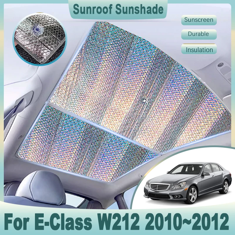 Skylight Visor For Mercedes-Benz E-Class W212 2010 2011 2012 Car Sunroof Sunshades Anti-UV Heat Insulation Sticker Accessories