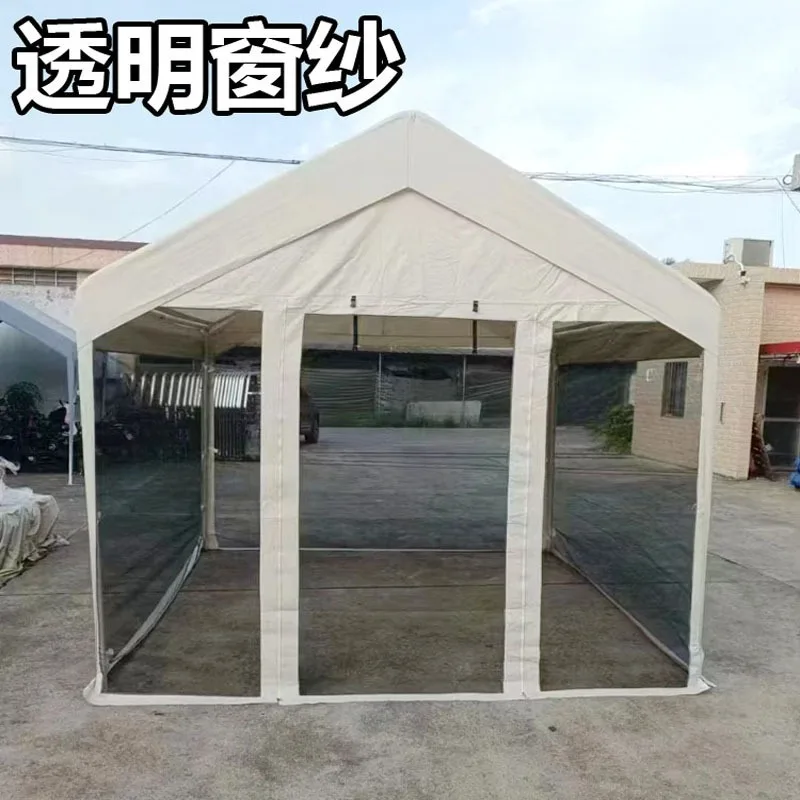 4 Leg Pop Up Canopy Tent with Side Wall Panels, Waterproof Outdoor Shade for Vendor Stall, Campsite & Vehicle Parking