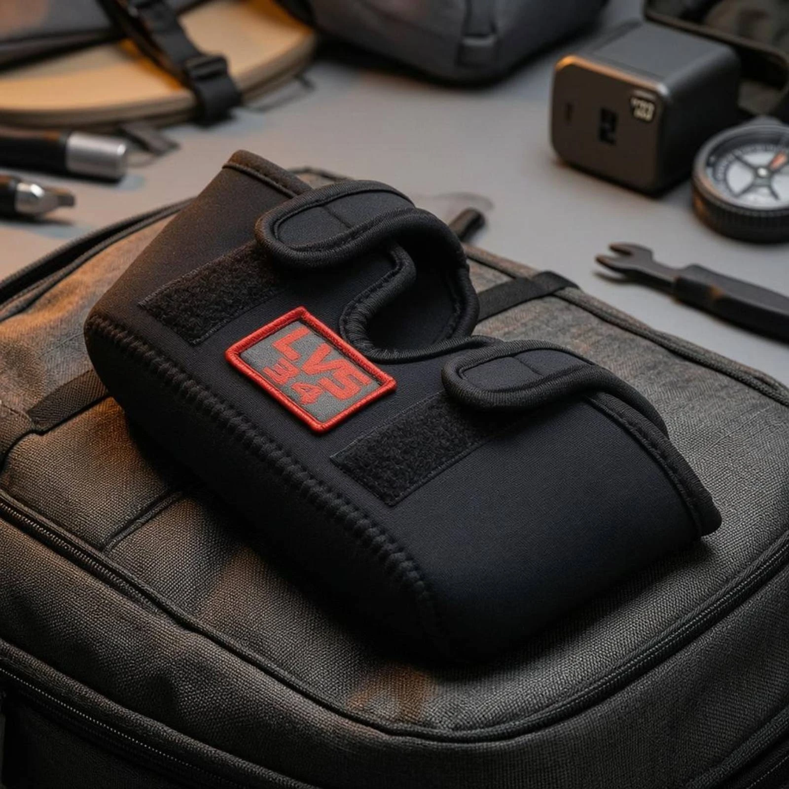 Kép 5: Bolthajtásos Érzékelő fedezze hook-and-loop straps Neoprén Érzékelő fedezze Vagyonvédelem Auxiliaire reinforced Szegélykő stitched seams