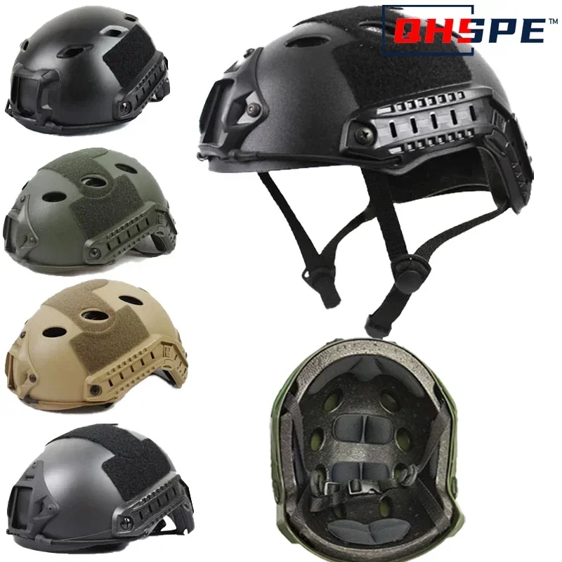 FAST Tactical Protective Helmet Airsoft MH Helmet ABS New Thickened Outdoor PJ Air Gun Shooting CS Protective Equipment