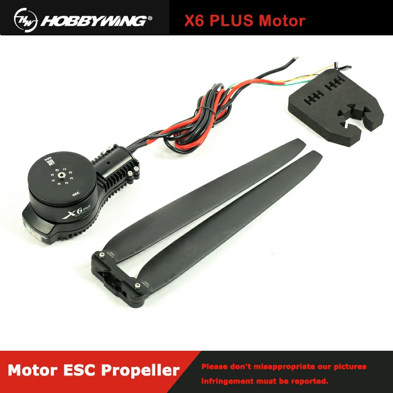 

NEW Hobbywing X6 plus Motor Power System Combo with 2480 Propeller 30mm Tube for Agriculture UAV Drone