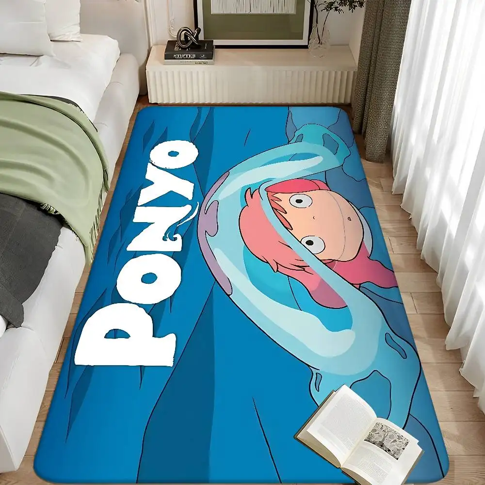 Cute P-Ponyo Movie On The Cliff Anime Floor Carpet Nordic Style Home Doormat Bathroom-Toilet Mats Bedroom Hotel Decor Mat