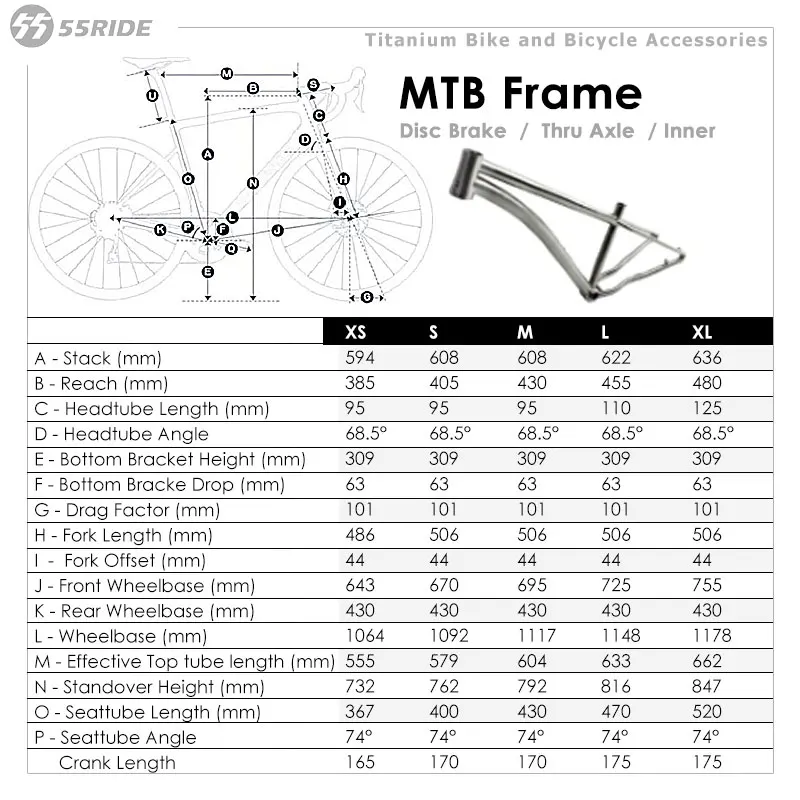 M5 Titanium Alloy XC Off-Road Mountain Bike Frame Thru Axle Tail Hook 29 Wheelset