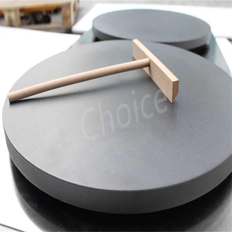 Commercial Crepe Pancake Making Machine Double Head Electric Pancake Baking Pan Crepe Cake Machine  Furnace Pizza