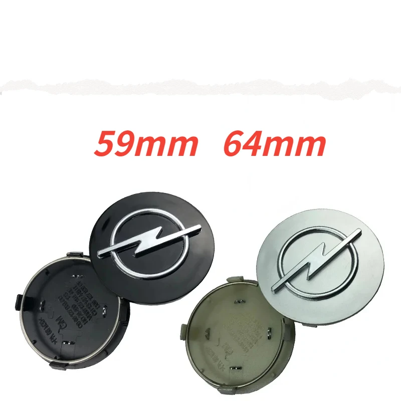 

4pcs 58mm 64mm Car Wheel Center Hub Caps Emblem Decal Cover for H G J K F Zafira A B Corsa Mokkav Insignia Vectra Accessories