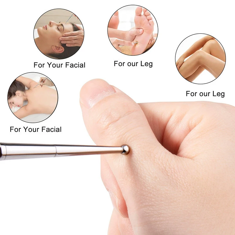 Herramienta Facial Gua Sha de acero inoxidable, masaje de puntos de acupuntura, tablero de masaje Facial para ojos, herramienta de Estiramiento Facial de presión de tejido profundo