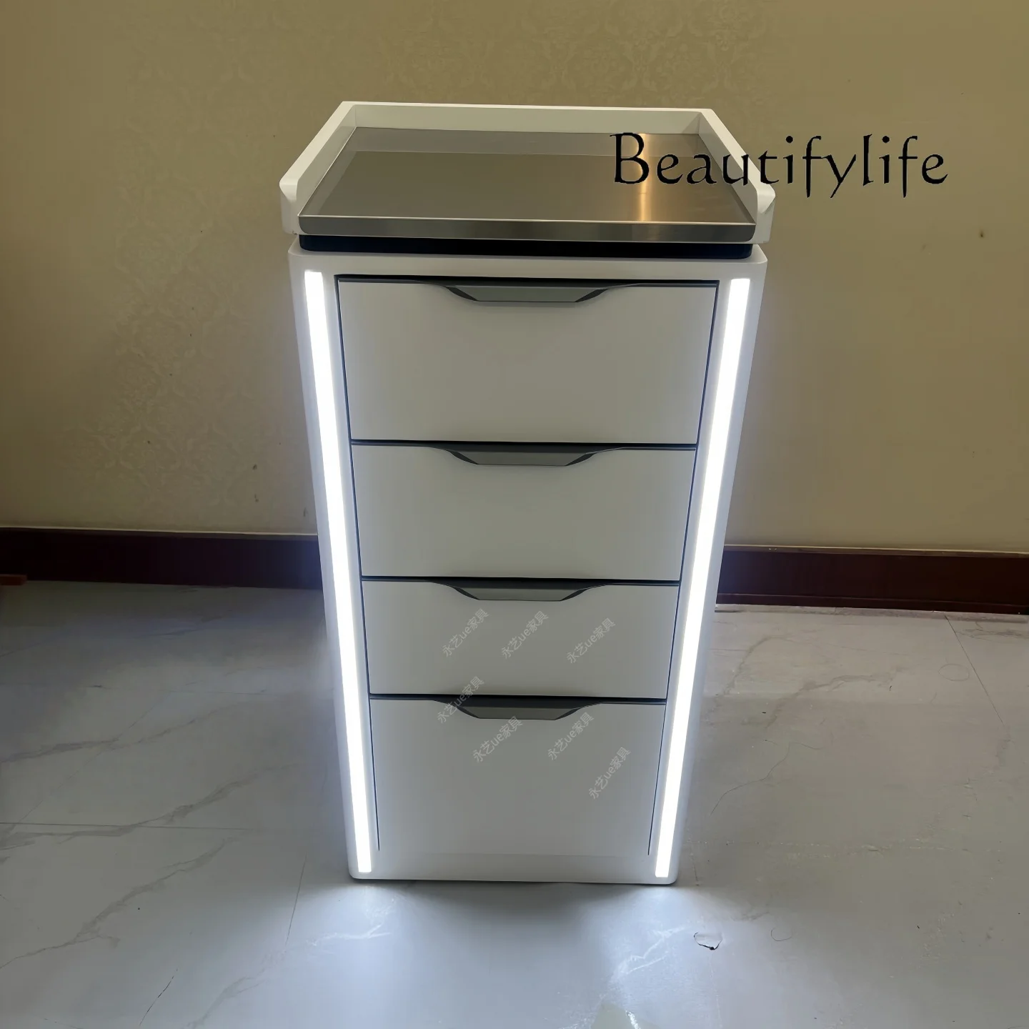 Hair salon tool cabinet Beauty salon multi-layer storage cabinet Multifunctional hair salon special hair cutting tool cabinet